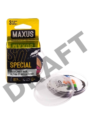 Презервативы точечно-ребристые MAXUS AIR Special №3 п/к