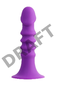 Анальный фаллоимитатор A-Toys Drilly, силикон, фиолетовый, 14 см