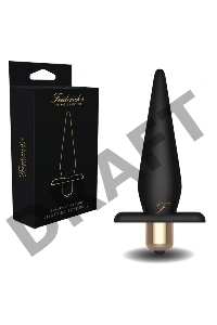 Черный анальный плаг Vibrating Butt Plug