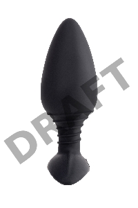 Анальная втулка LOVENSE Hush (L), силикон, черная, 12,1 см