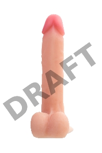Фаллоимитатор RealStick Silicone Henry C, телесный, 25 см