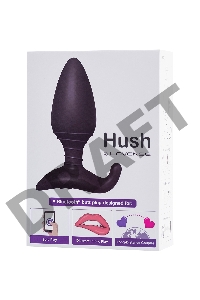 Анальная втулка LOVENSE Hush (L), силикон, черная, 12,1 см