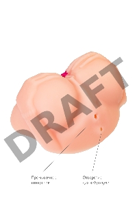 Мастурбатор реалистичный TOYFA Juicy Pussy Nicole с вибрацией , вагина и анус, TPR, телесный, 19 см