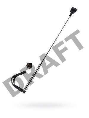 Стек с металлической рукоятью Pecado BDSM, натуральная кожа, черный