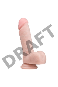 Телесный фаллоимитатор Realistic Dildo - 17,5 см.