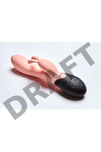 Нагреваемый вибратор кролик Gemini, цвет персиковый (INFINITE collection)