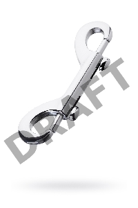 Карабин двусторонний TOYFA Metal, металл, серебряный, 9 см