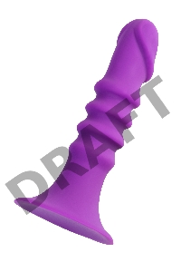 Анальный фаллоимитатор A-Toys Drilly, силикон, фиолетовый, 14 см