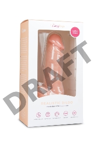 Телесный фаллоимитатор Realistic Dildo - 17,5 см.