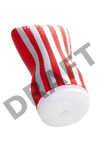 Нереалистичный мастурбатор TENGA  Soft Case Cup, TPE, белый, 15,5 см