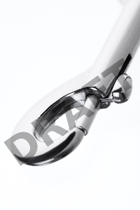 Карабин двусторонний TOYFA Metal, металл, серебряный, 9 см