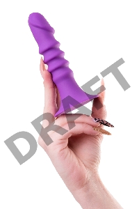 Анальный фаллоимитатор A-Toys Drilly, силикон, фиолетовый, 14 см