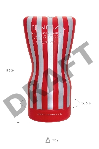 Нереалистичный мастурбатор TENGA  Soft Case Cup, TPE, белый, 15,5 см
