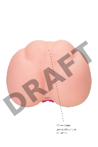 Мастурбатор реалистичный TOYFA Juicy Pussy Sophie с вибрацией , вагина и анус, TPR, 17 см