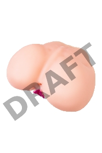 Мастурбатор реалистичный TOYFA Juicy Pussy Sophie с вибрацией , вагина и анус, TPR, 17 см