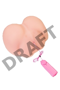 Мастурбатор реалистичный TOYFA Juicy Pussy Sophie с вибрацией , вагина и анус, TPR, 17 см