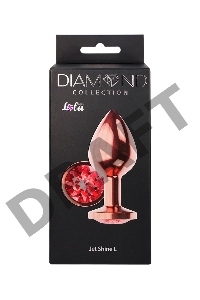 Пробка цвета розового золота с малиновым кристаллом Diamond Ruby Shine L - 8,3 см.