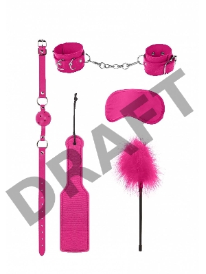 Розовый игровой набор БДСМ Introductory Bondage Kit №4