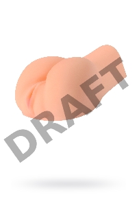 Вибромастурбатор реалистичный вагина+анус, XISE, TPR, телесный, 17 см.