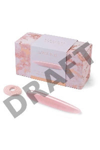 Массажер тонкий le WAND Crystal Slim Wand розовый кварц