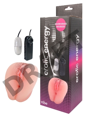 Телесная вибровагина Erowoman-Eroman