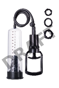 Помпа для пениса TOYFA A-Toys, PVC, чёрный, 20,5 см