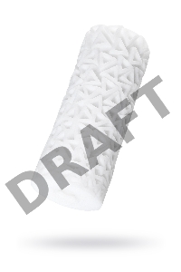 Нереалистичный мастурбатор TENGA 3D Pile, TPE, белый, 11,6 см