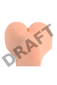 Вибромастурбатор реалистичный вагина+анус, XISE, TPR, телесный, 17 см.