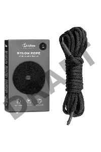 Черная веревка для бондажа Easytoys Bondage Rope - 5 м.