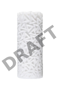 Нереалистичный мастурбатор TENGA 3D Pile, TPE, белый, 11,6 см