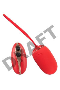 Красное виброяйцо Remote Controlled Love Ball с пультом ДУ