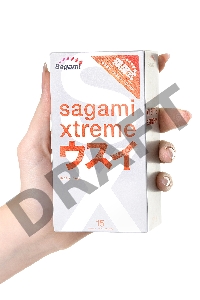 Презервативы латексные Sagami Xtreme 0.04mm №15