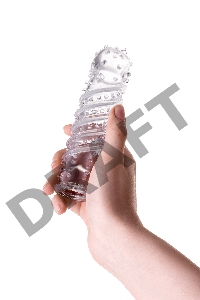 Насадка на пенис TOYFA A-Toys, TPR, прозрачный, 15,3 см