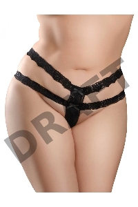 Невероятный набор для анальных игр: Hookup Panties Crotchless Secret Gem- Fits Size XL-XXL
