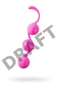 Вагинальные шарики Seven Creations, силикон, розовые, Ø 3,5 см