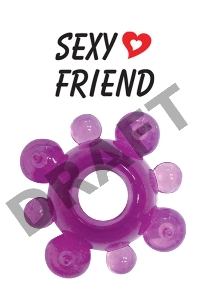 Фиолетовое эрекционное кольцо Sexy Friend 