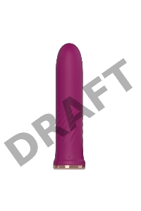 Сливовый миниатюрный вибромассажер AN Stalk - 10,2 см.