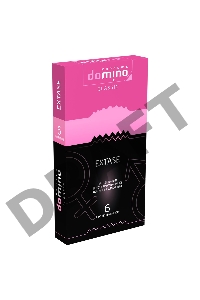Презервативы с точками и рёбрышками DOMINO Classic Extase - 6 шт.