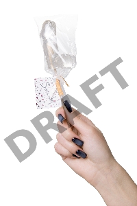 Леденец Sosuчki, «Пенис Pina colada», средний, прозрачный, 80гр.