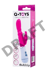 Вибратор с клиторальным стимулятором TOYFA A-Toys, TPE, розовый, 20 см