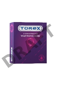 Презервативы ультратонкие TOREX  латекс, №3, 19 см