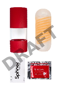 Нереалистичный мастурбатор TENGA SPINNER  Beads, TPE, прозрачный, 13 см