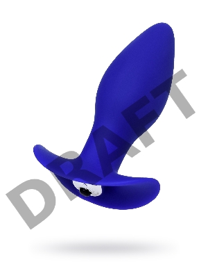 Анальная вибровтулка ToDo by Toyfa Fancy, силикон, синий, 10,7 см, Ø 3,5 см