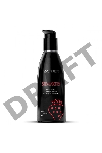 Лубрикант на водной основе с ароматом клубники Wicked Aqua Strawberry - 60 мл.