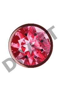 Пробка цвета розового золота с малиновым кристаллом Diamond Ruby Shine S - 7,2 см.