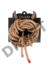 Веревка профи-джут Shibari Pecado BDSM, 8мм, длина 5м