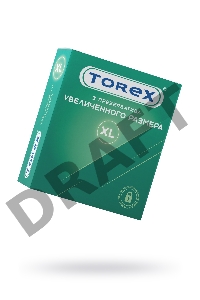 Презервативы увеличенного размера TOREX  латекс, №3, 20 см