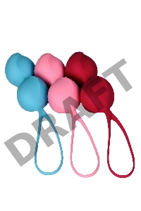 Набор вагинальных шариков Satisfyer  Balls C03 Double, силикон, ассорти, Ø 3 см.