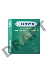 Презервативы увеличенного размера TOREX  латекс, №3, 20 см