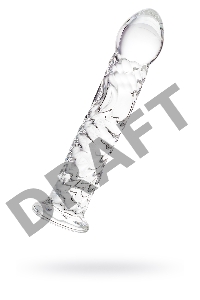 Нереалистичный фаллоимитатор Sexus Glass, стекло, прозрачный, 16,5 см